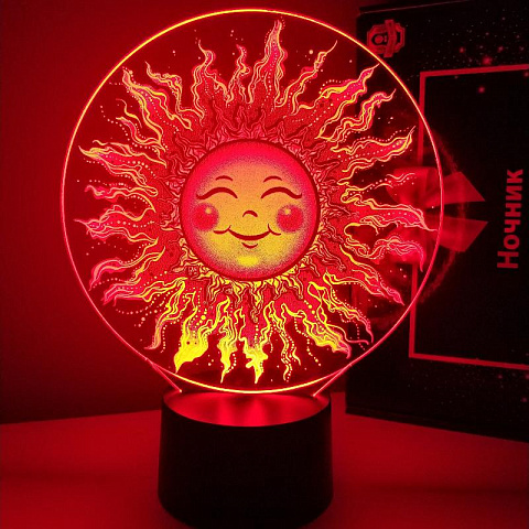 3D лампа Солнышко - рис 4.