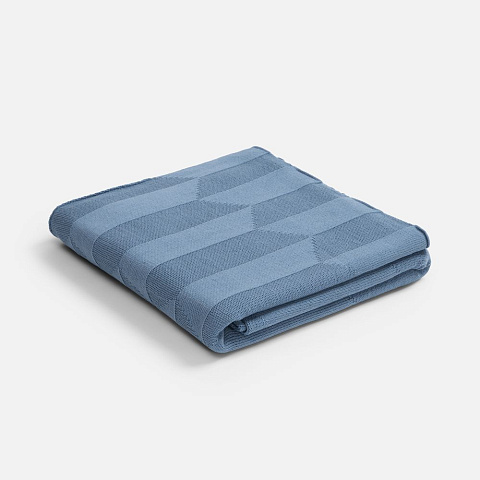 Плед Rombus, синий (дымчатый) - рис 3.