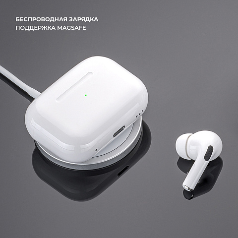 Беспроводные наушники с микрофоном Air Pro 2 ANC, TWS, BT 5.3, 300 мАч, ANC, QI, белый, Deppa - рис 5.