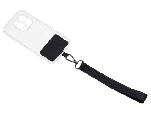 Ремешок на руку для телефона Рист, черный - рис 3.