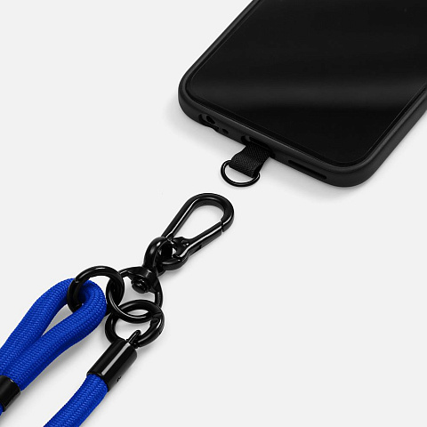 Шнурок для телефона OmniHold, синий - рис 3.