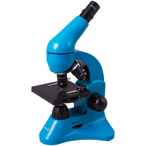 Монокулярный микроскоп Rainbow 50L с набором для опытов, голубой - рис 2.