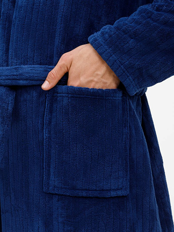 Халат флисовый Magic Mantle, темно-синий - рис 8.