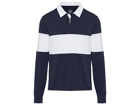 Clyde толстовка-поло унисекс для регби - Темно - синий / Белый - рис 2.