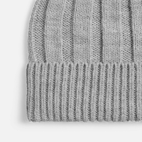 Шапка Bellish, светло-серый меланж - рис 3.