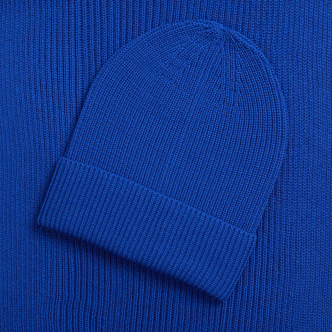 Шапка Nobilis Mono, синяя (аква) - рис 4.