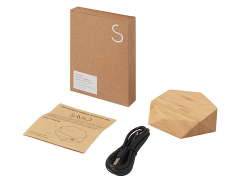 Беспроводное зарядное устройство Gex, 15 Вт, бамбук - рис 10.