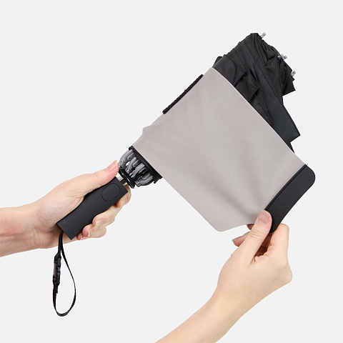 Зонт обратного сложения Easyroll, черный - рис 7.