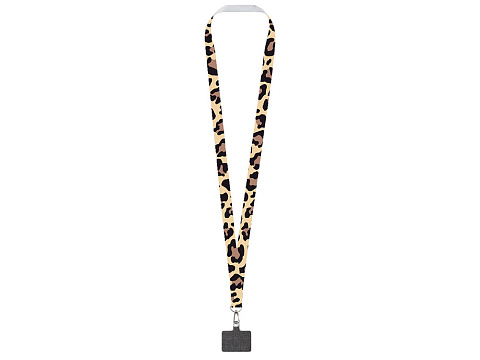 Ланъярд 2 см под сублимацию с трендовым карабином и большим держателем для телефона из ПЭ, серебристый - рис 3.