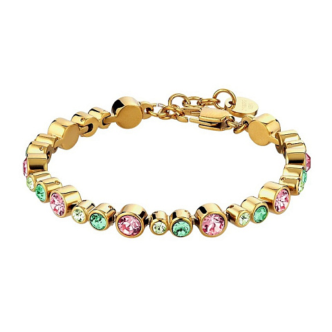Браслет TERESIA SG ROSE/GREEN Dyrberg Kern 420108