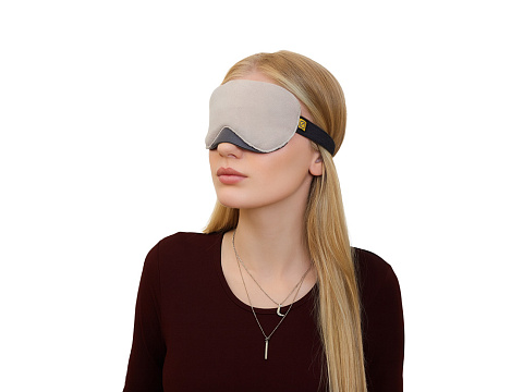 Маска для глаз Travel Blue Luxury Eye Mask (453), цвет бежевый - рис 8.