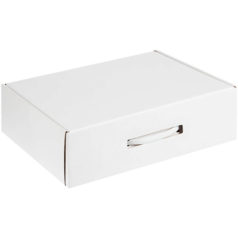 Коробка самосборная Light Case, белая, с белой ручкой - рис 2.