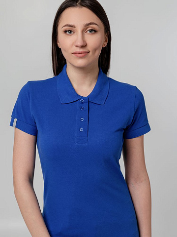 Рубашка поло женская Virma Premium Lady, ярко-синяя - рис 11.