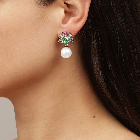 Серьги VERONICA SS PASTEL MULTI Dyrberg Kern 440003 - рис 2.