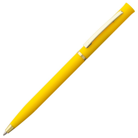 Ручка шариковая Euro Gold, желтая - рис 2.