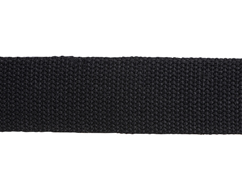 Ремень на пояс Canvas из ткани с металлической пряжкой, черный - рис 5.