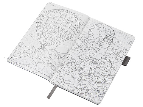 Блокнот Vision Trend А5 в гибкой обложке, серый - рис 3.