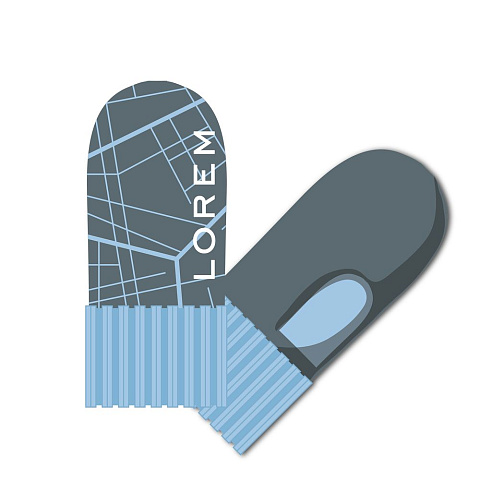 Варежки на заказ Joyful Grand, полушерсть - рис 2.