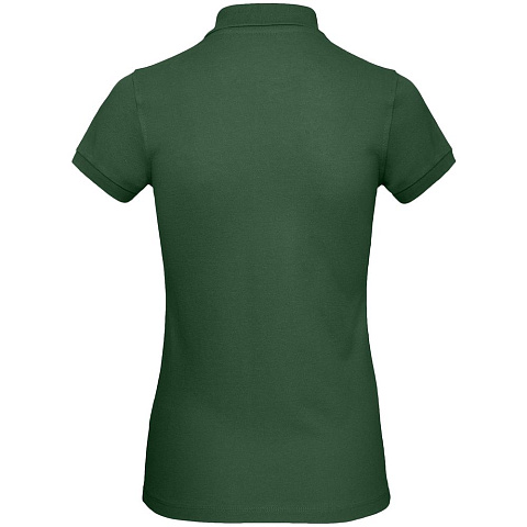 Рубашка поло женская Inspire, темно-зеленая - рис 3.