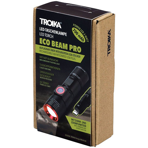 Аккумуляторный фонарик Eco Beam Pro, черный - рис 5.