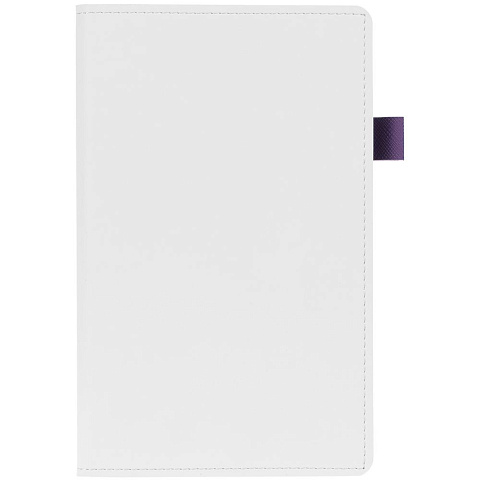 Ежедневник White Shall, недатированный, белый с фиолетовым - рис 3.