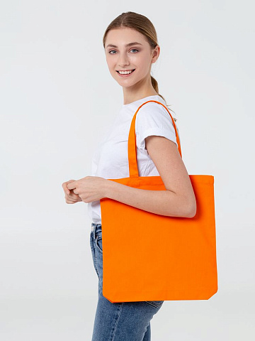 Холщовая сумка Avoska, оранжевая - рис 5.