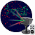 Новогодний проектор Упряжка с Дедом Морозом в звездном небе - миниатюра