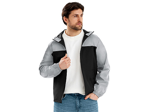 Ветровка светоотражающая Рефлектор гибрид, светоотражающий/черный