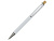 Cyrus шариковая ручка из переработанного алюминия, синие чернила - Белый - миниатюра