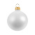 Елочный шар Gala Matt в коробке, 6 см, белый - миниатюра