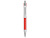 Ручка металлическая шариковая Large, красный/серебристый - миниатюра - рис 2.