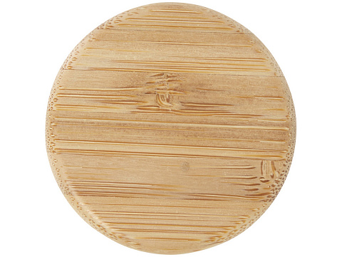 Lume бутылка из матового содово-известкового стекла объемом 500 мл с бамбуковой крышкой - Белый - рис 4.