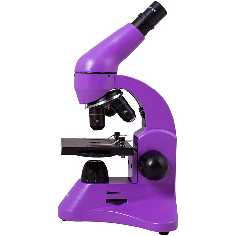Монокулярный микроскоп Rainbow 50L с набором для опытов, фиолетовый - рис 3.