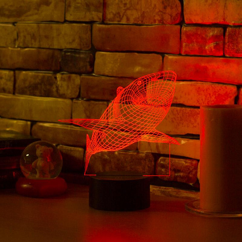 3D светильник Акула - рис 6.