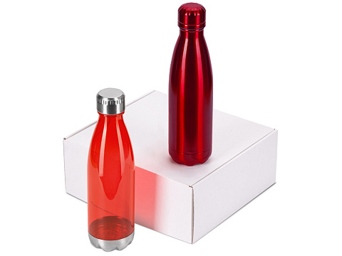 Подарочный набор с термосом и бутылкой Bottle set, красный