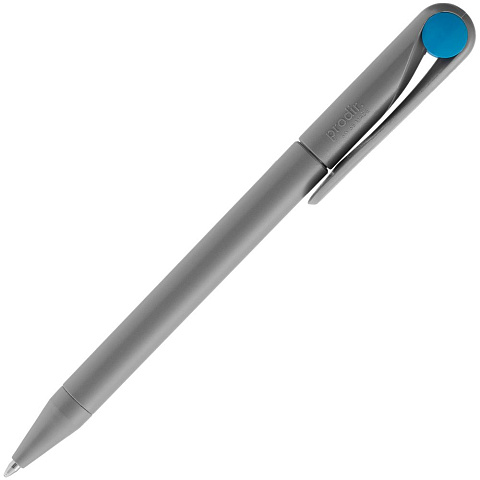 Ручка шариковая Prodir DS1 TMM Dot, серая с голубым - рис 4.