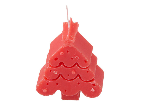 Свеча Елочка, красный