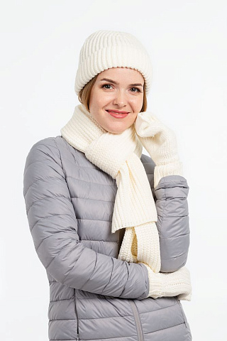 Шарф Nordkapp, белый (молочный) - рис 7.