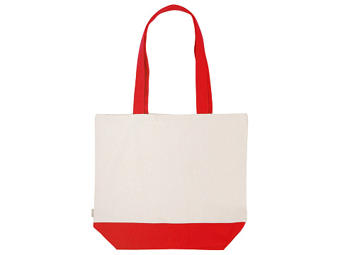 Сумка для шоппинга Cotton из переработанного хлопка 280 г, красный - рис 4.