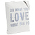 Холщовая сумка Do Love, молочно-белая - миниатюра