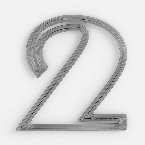 Подвеска Symbol, 3D-печать на заказ, цифра 2 - рис 2.