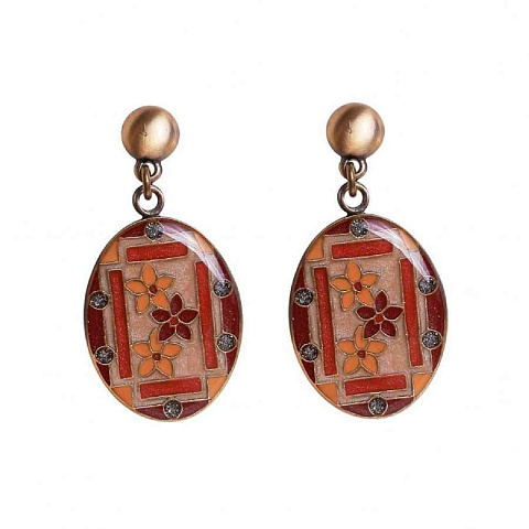 Серьги Незабудки Clara Bijoux A75772-2 BR