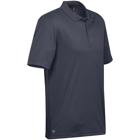 Рубашка поло мужская Eclipse H2X-Dry, темно-синяя - рис 3.