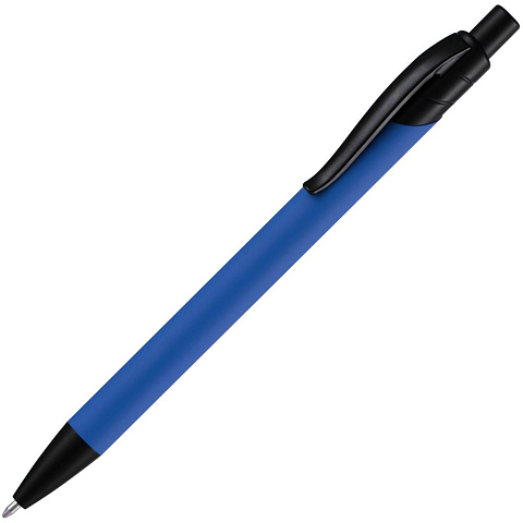 Ручка шариковая Undertone Black Soft Touch, ярко-синяя - рис 2.