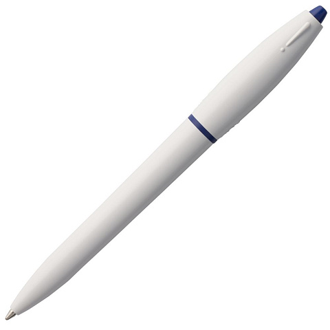 Ручка шариковая S! (Си), белая с темно-синим - рис 6.
