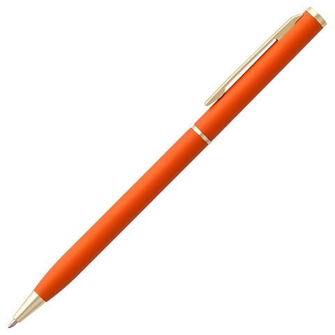 Ручка шариковая Hotel Gold, ver.2, матовая оранжевая - рис 4.