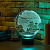 3D светильник Глобус - миниатюра