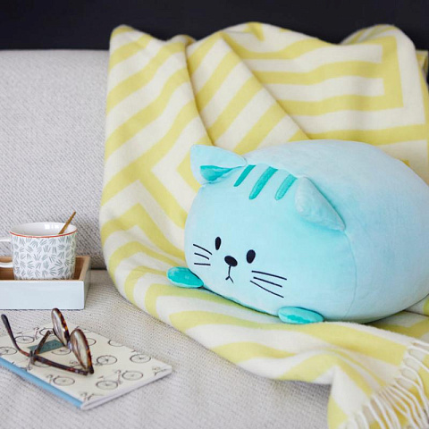 Подушка диванная "Зеленый кот" - рис 7.