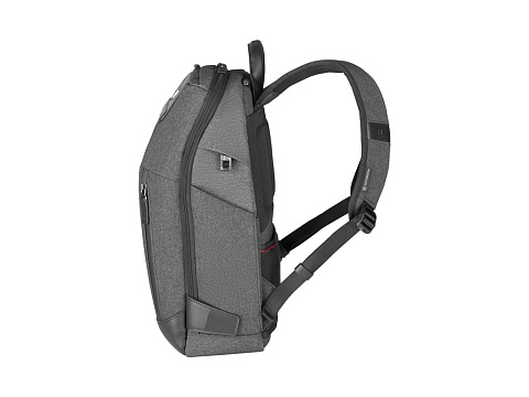 Рюкзак VICTORINOX Architecture Urban2 City Backpack 14'', серый, полиэстер / кожа, 30x19x42 см, 17 л - рис 5.