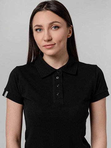 Рубашка поло женская Virma Premium Lady, черная - рис 11.